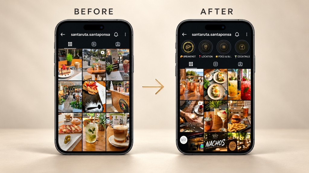 Santa Ruta — Instagram before and after